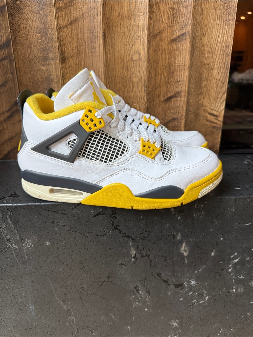 Jordan Women’s Athletic Shoes White and Yellow